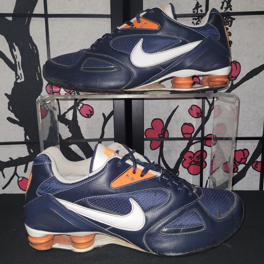 Nike Shox Navy and Orange Athletic Shoes